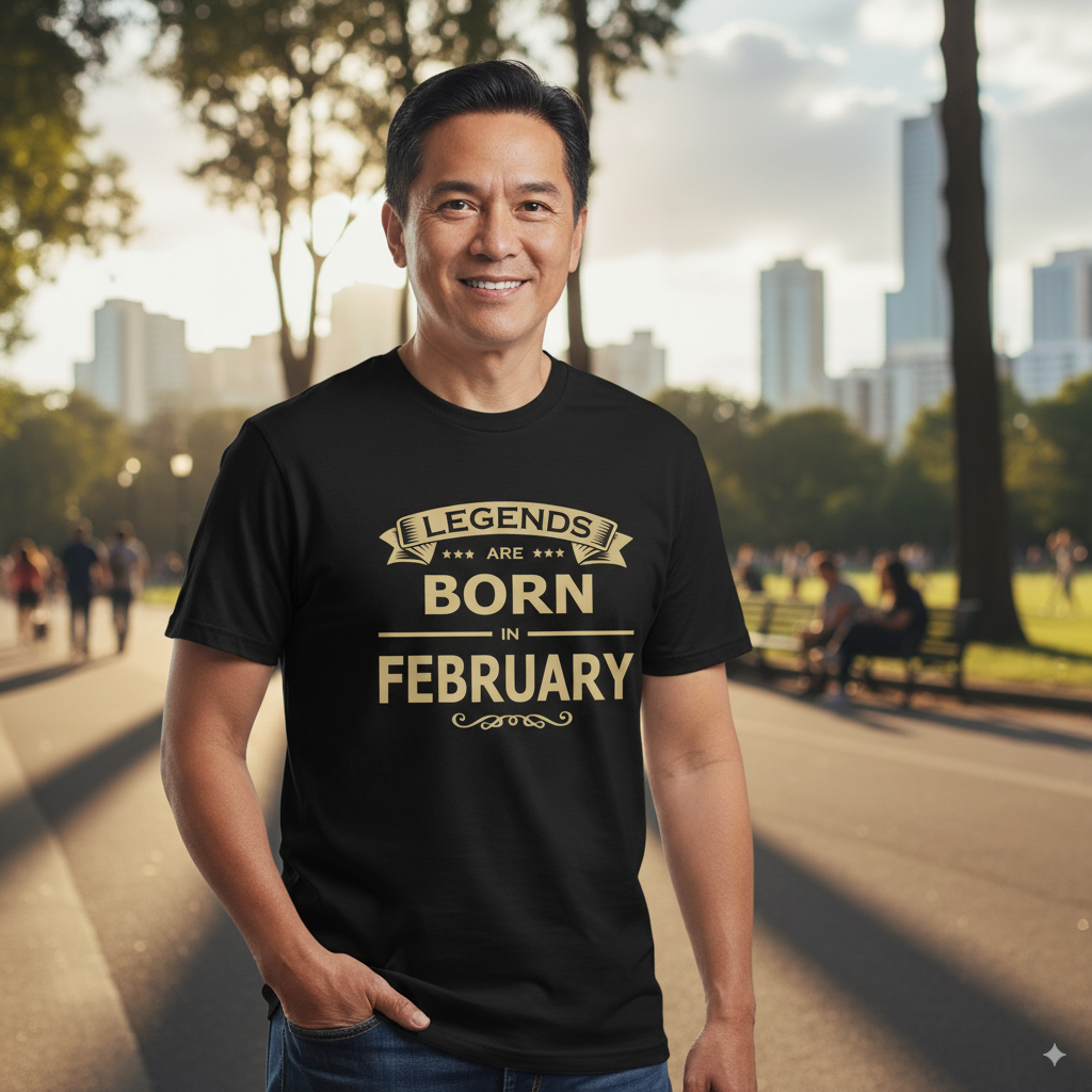 Legends Are Born in February - Design A