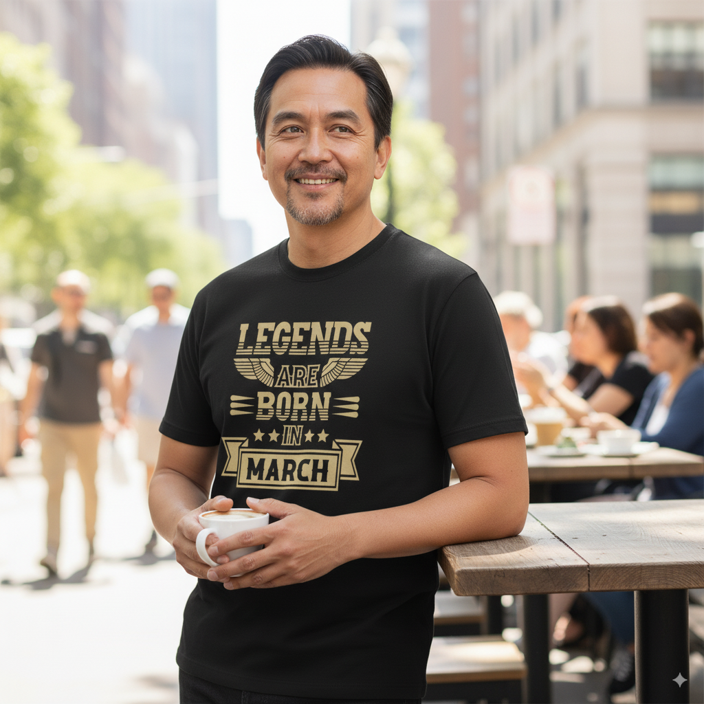 Legends Are Born in March - Design B