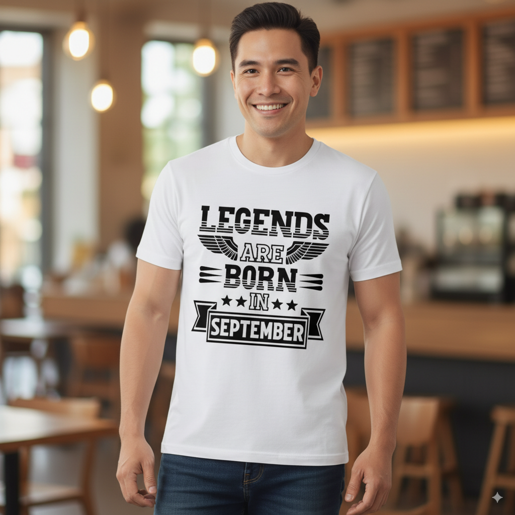 Legends Are Born in September- Design B