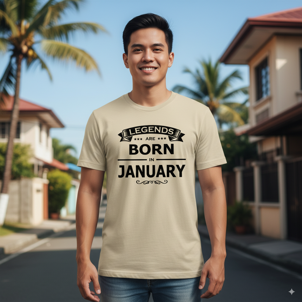 Legends Are Born in January - Design A