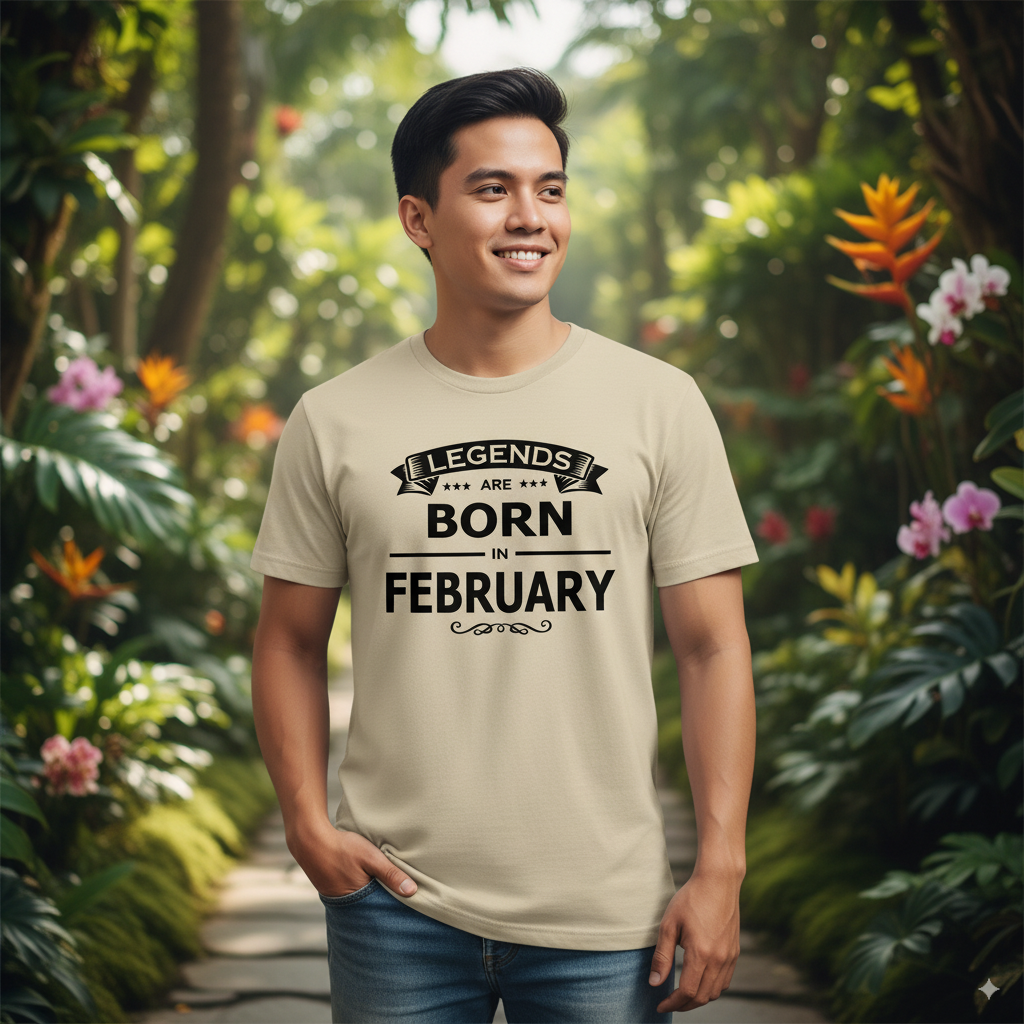 Legends Are Born in February - Design A