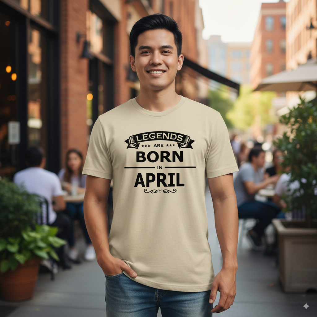 Legends Are Born in April - Design A