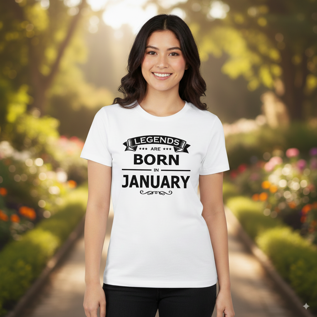 Legends Are Born in January - Design A