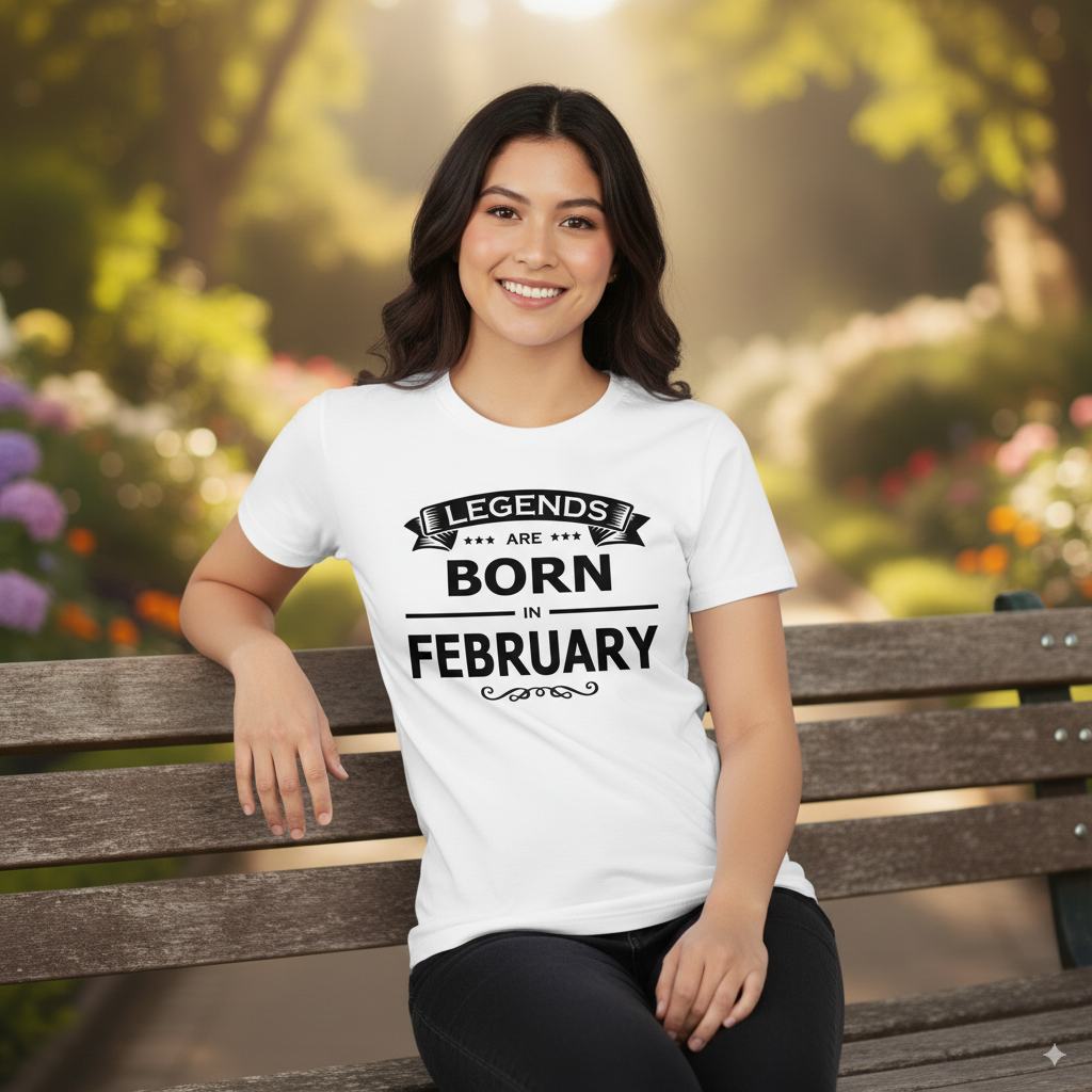 Legends Are Born in February - Design A