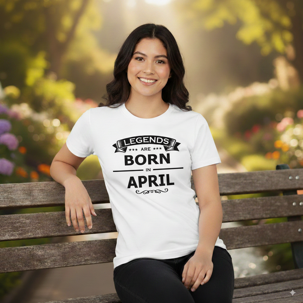 Legends Are Born in April - Design A