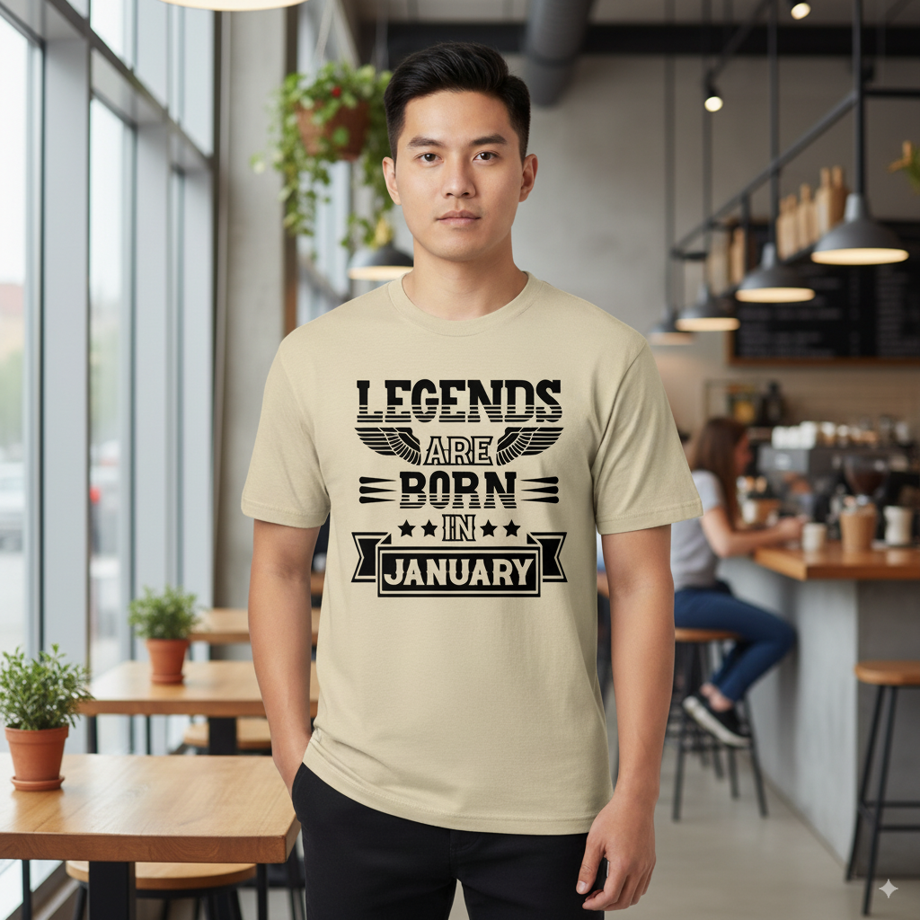 Legends Are Born in January - Design B
