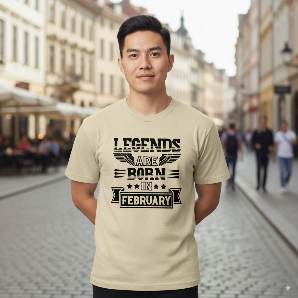 Legends Are Born in February - Design B