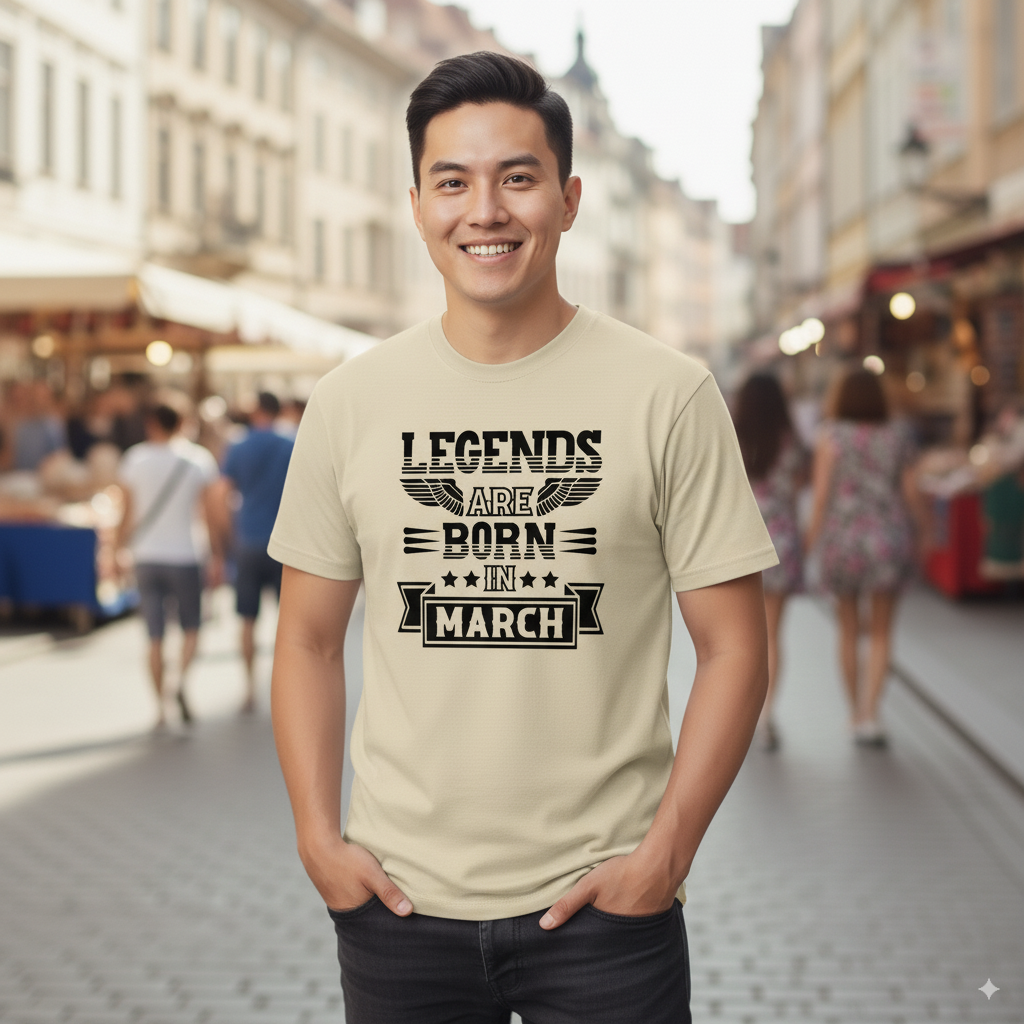 Legends Are Born in March - Design B
