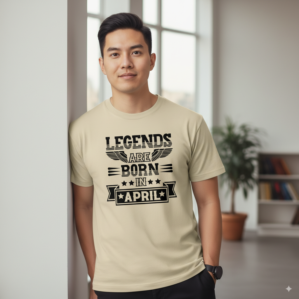 Legends Are Born in April - Design B