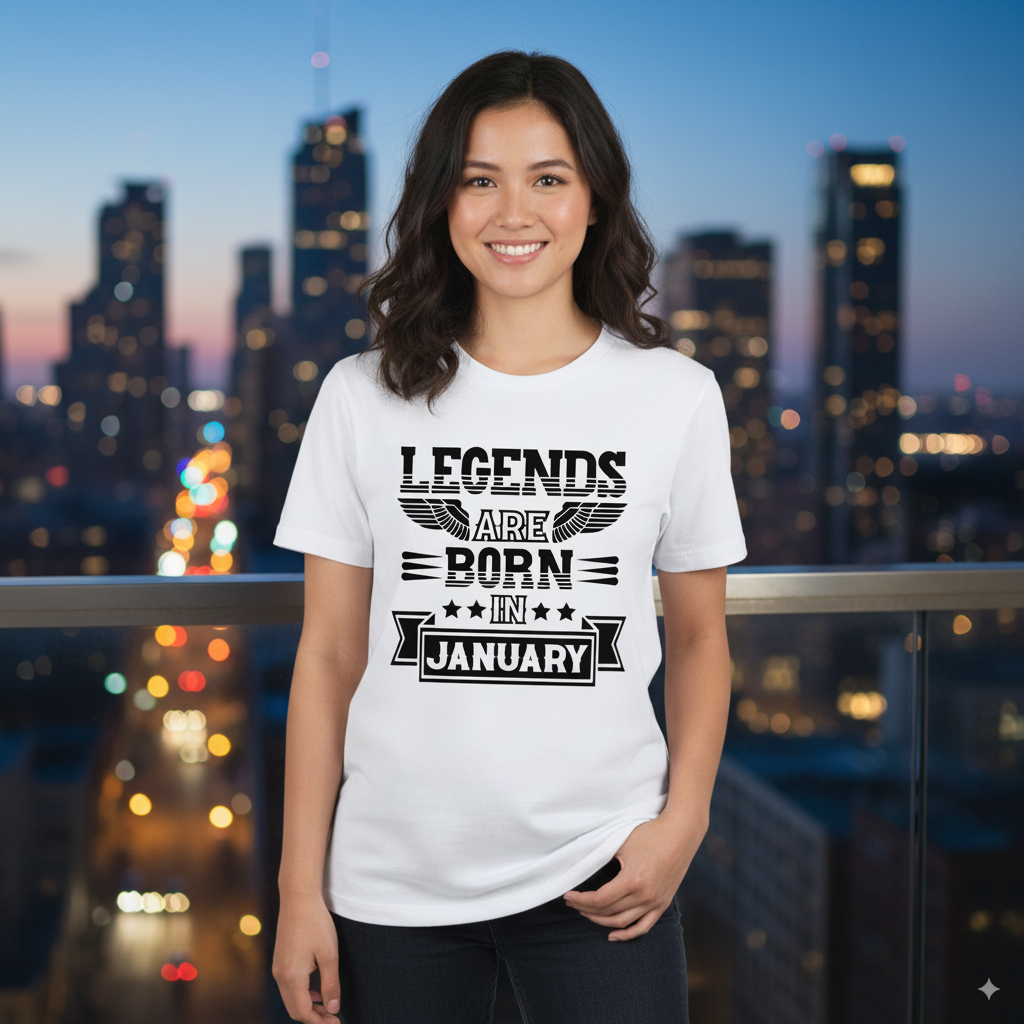 Legends Are Born in January - Design B