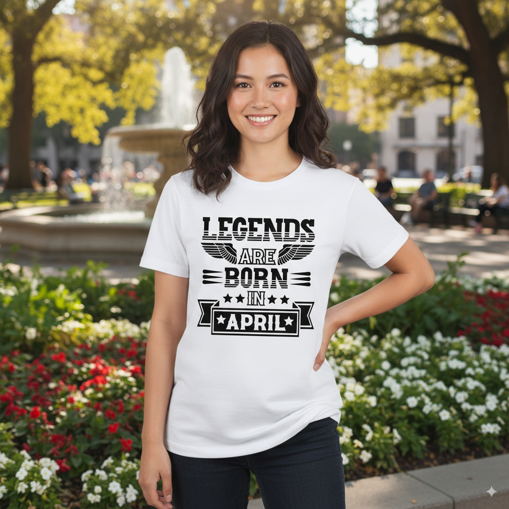 Legends Are Born in April - Design B