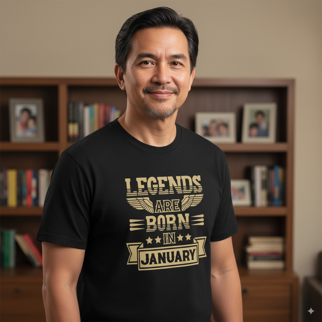 Legends Are Born in January - Design B