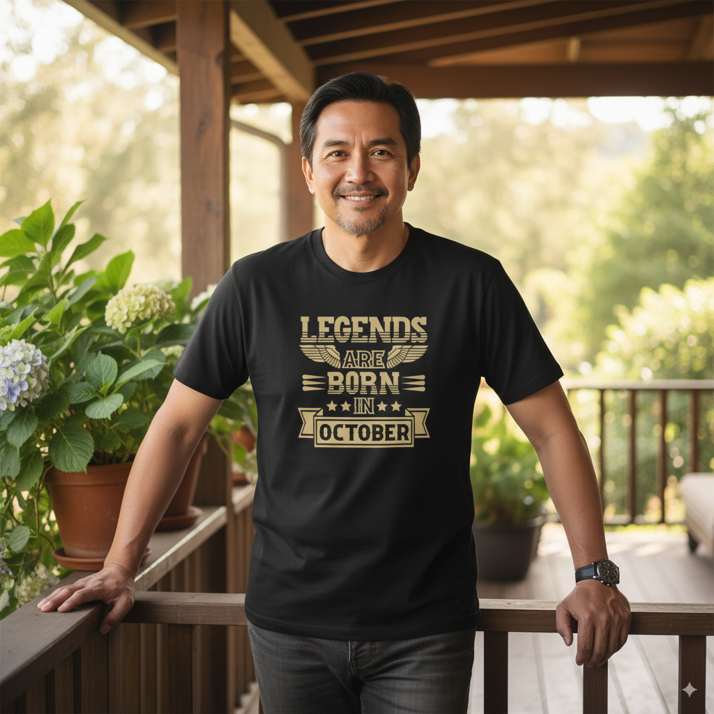 Legends Are Born in October- Design B