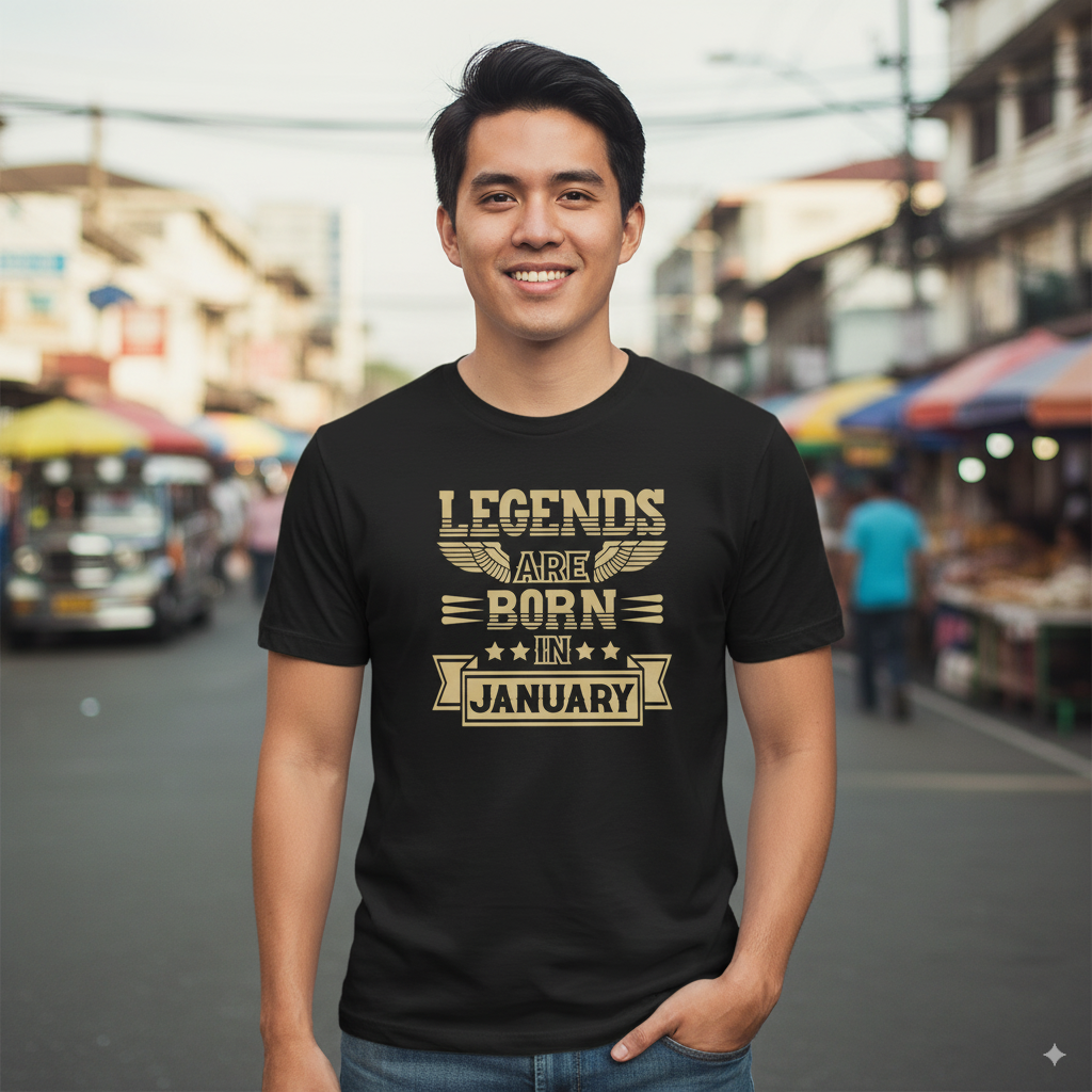 Legends Are Born in January - Design B
