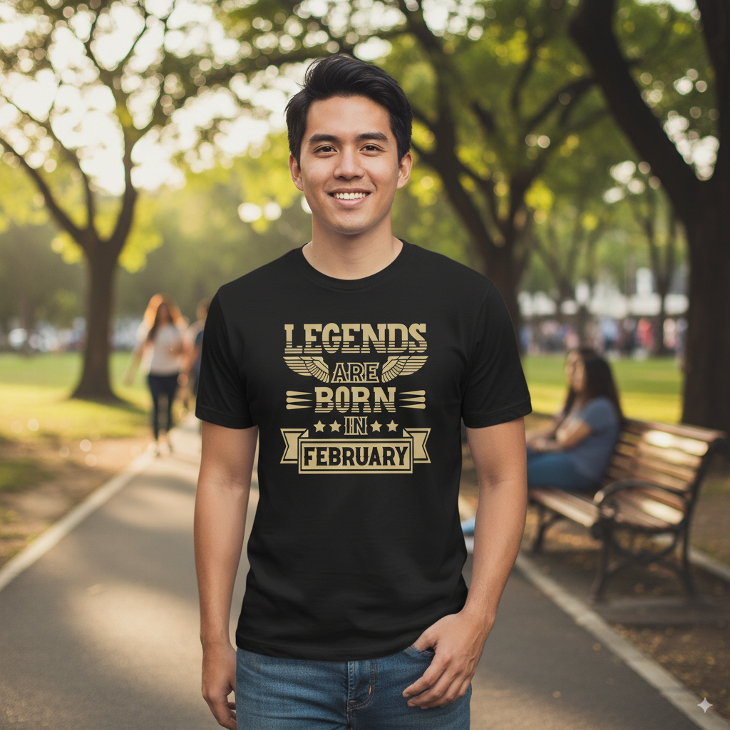Legends Are Born in February - Design B