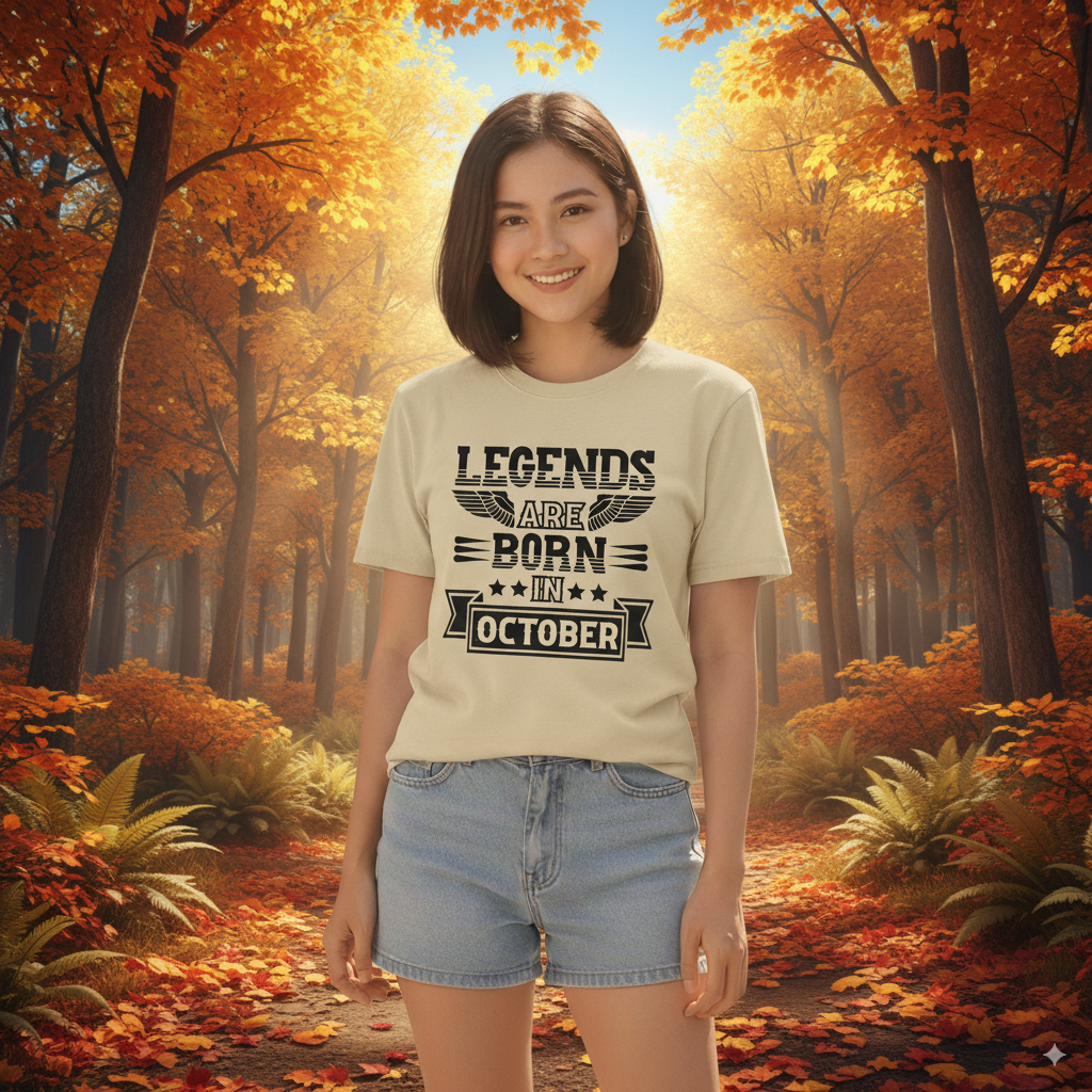 Legends Are Born in October- Design B