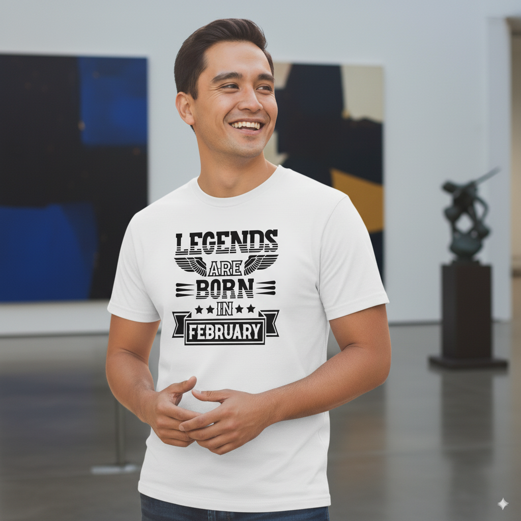 Legends Are Born in February - Design B